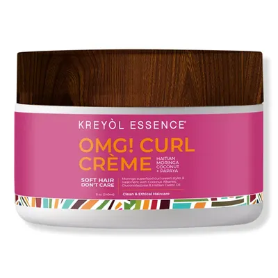Kreyol Essence Soft Hair, Don't Care Haitian Moringa Oil OMG Curl Creme