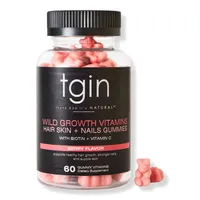 tgin Wild Growth Vitamins Hair, Skin + Nails Gummies