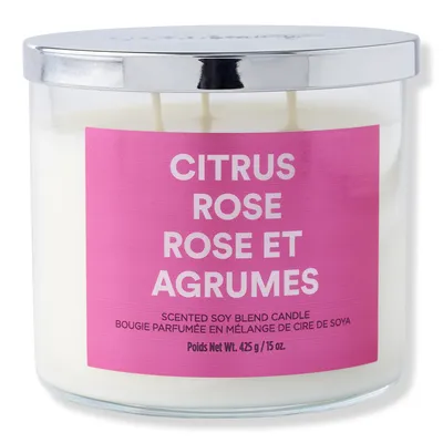 ULTA Beauty Collection Citrus Rose Scented Soy Blend Candle