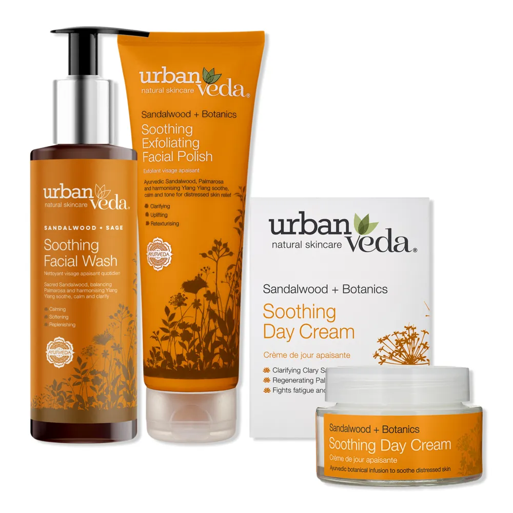 Urban Veda Soothing Sandalwood & Aloe Vera Skincare Heroes Set