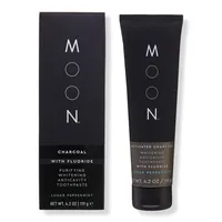 Moon Charcoal Whitening Stain Removal Toothpaste with Fluoride