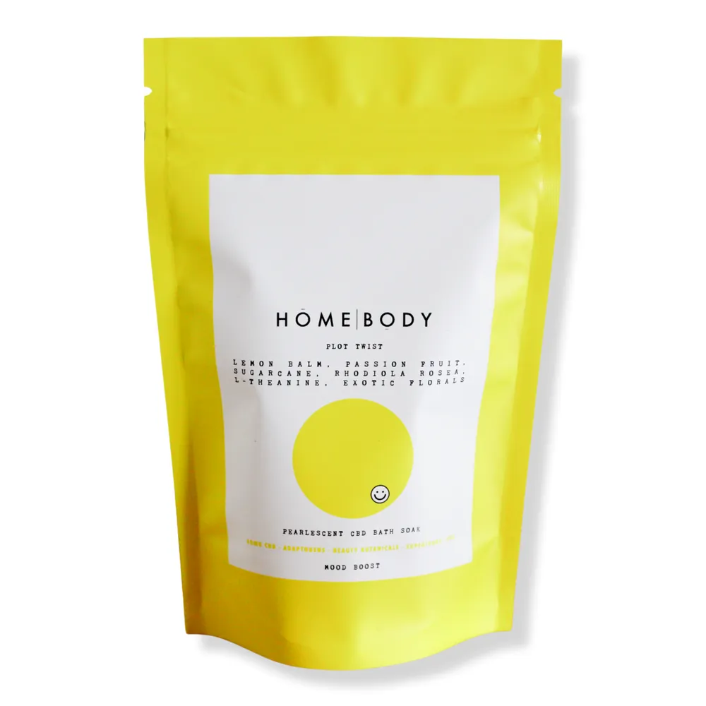 Homebody Plot Twist Pearlescent CBD Bath Bomb Soak