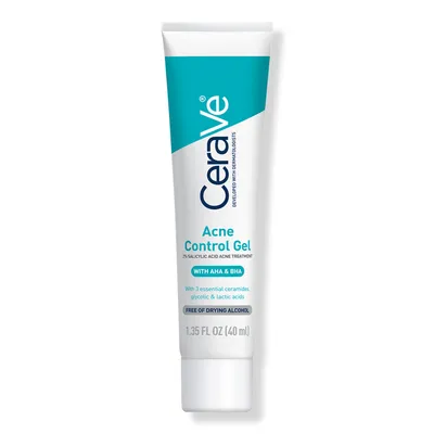 CeraVe Acne Control Gel with AHA & BHA for Acne Prone Skin