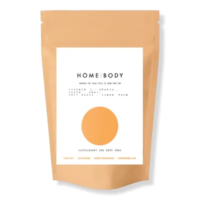Homebody Orange You Glad This Is Good for You Pearlescent CBD Bath Bomb Soak