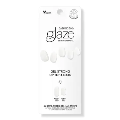 Dashing Diva White Syrup Glaze Semi-Cured Gel Color