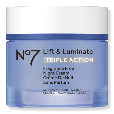 No7 Lift & Luminate Triple Action Fragrance Free Night Cream