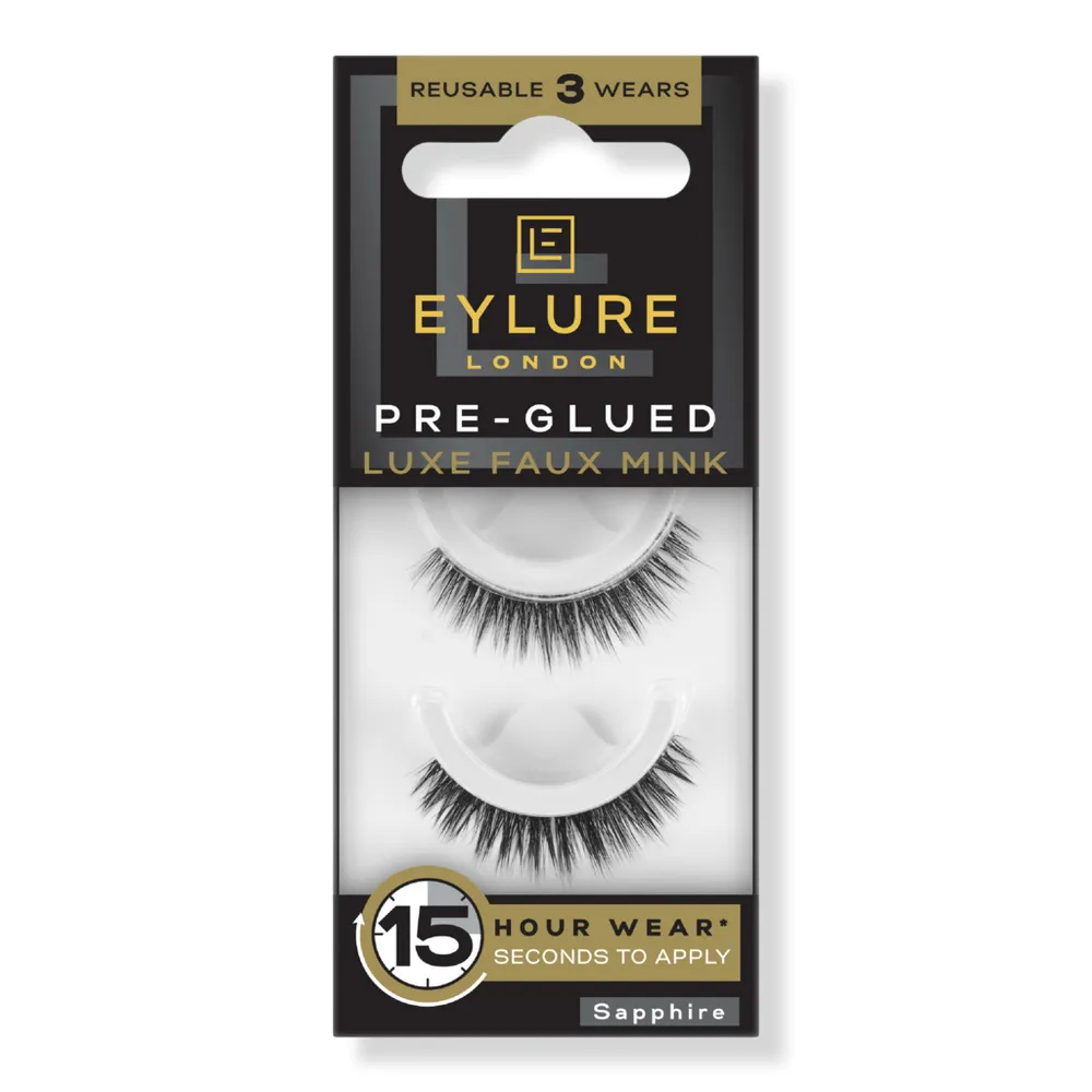 Eylure Pre-Glued Luxe Faux Mink Eyelashes, Sapphire