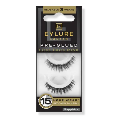 Eylure Pre-Glued Luxe Faux Mink Eyelashes, Sapphire