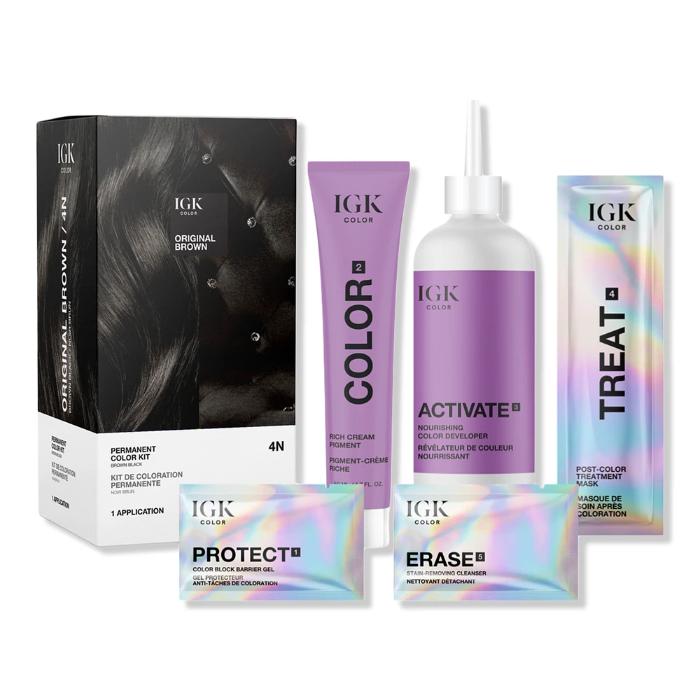 Permanent Color Kit - 4N Original Brown