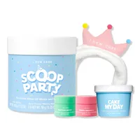 I Dew Care Scoop Party Wash-Off Masks & Headband Set