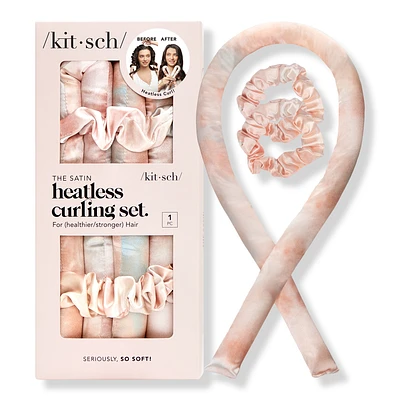 Satin Heatless Curling Set - Tie Die