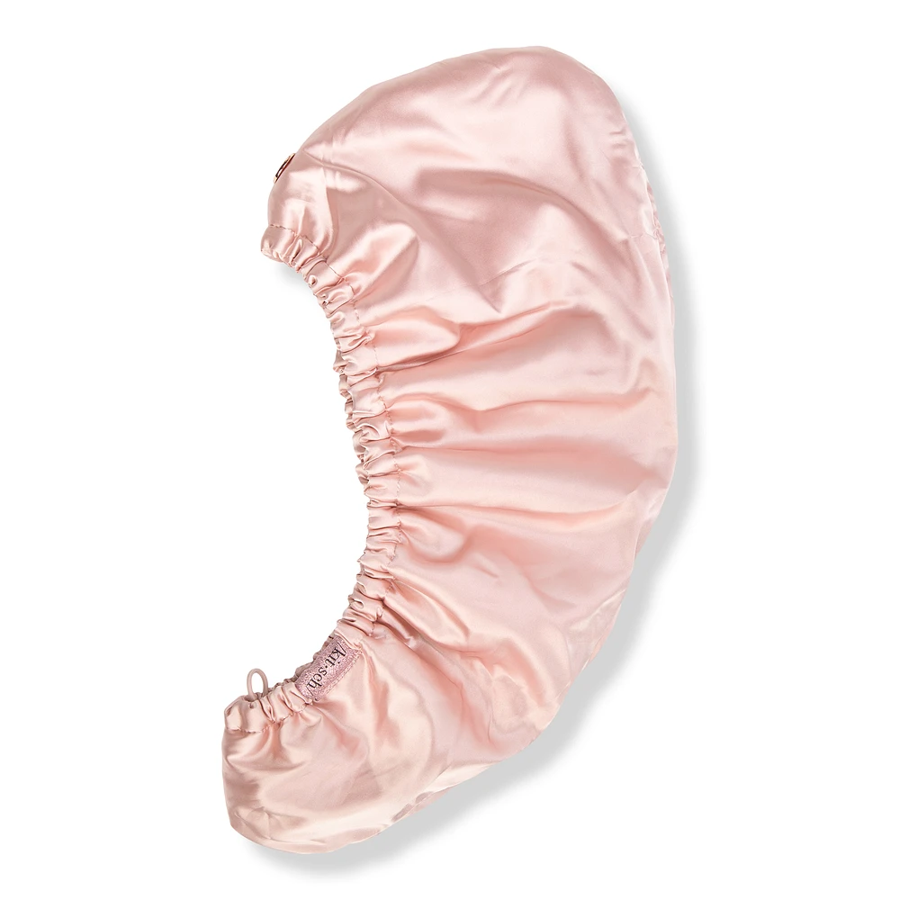 Quick Drying Satin Lined Microfiber Hair Towel - Blush