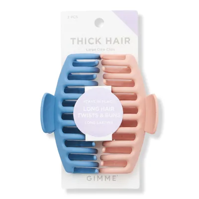 GIMME beauty Thick Hair Blue & Pink Claw Clips