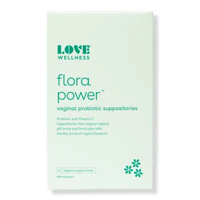 Love Wellness Flora Power: Probiotic Vaginal Suppositories