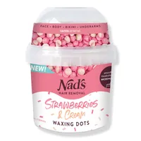 Nads Natural Strawberries & Cream Waxing Dots Hair Removal Wax Beads
