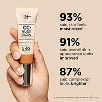 CC+ Nude Glow Lightweight Foundation + Glow Serum with SPF 40