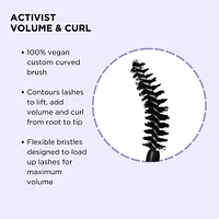 Activist Volume & Curl Mascara - Black