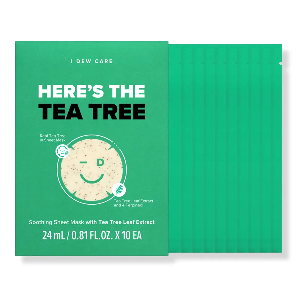 I Dew Care Here's The Tea Tree Soothing Tea Tree Sheet Mask