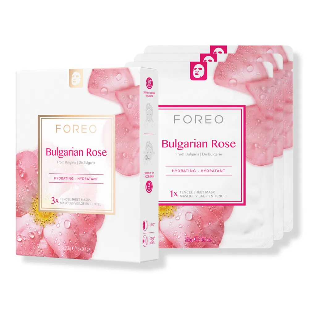 FOREO Bulgarian Rose Farm To Face Sheet Masks