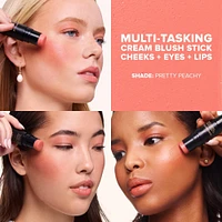 NUDIES MATTE LUX All Over Face Blush Color - Pretty Peachy