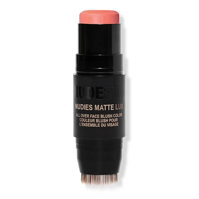 NUDIES MATTE LUX All Over Face Blush Color - Pretty Peachy