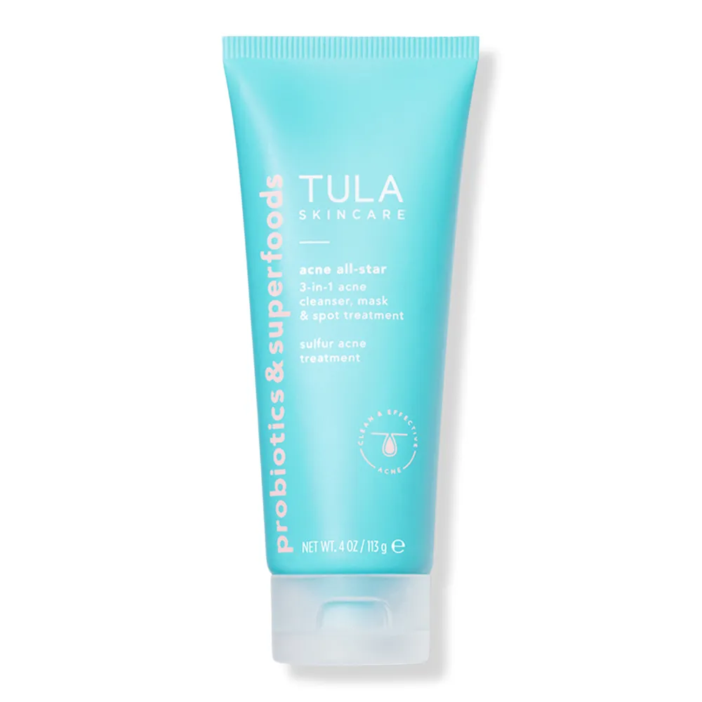 TULA Acne All-Star 3-in-1 Cleanser, Mask & Spot Treatment