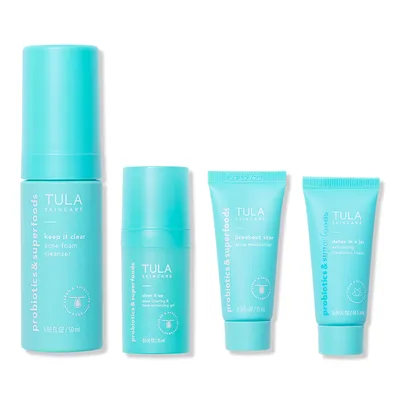 TULA Clear Skin Starters Travel-Size Acne & Blemish Fighting Kit