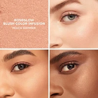 RoseGlow Blush Color Infusion - Peach Shimmer