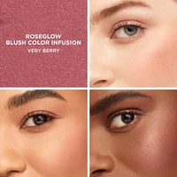 RoseGlow Blush Color Infusion - Peach Shimmer