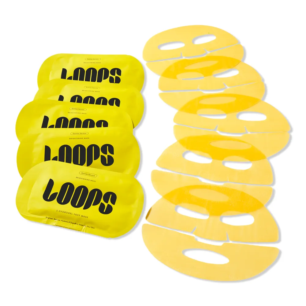 LOOPS Sunrise Service Brightening Face Mask 5 Piece Set