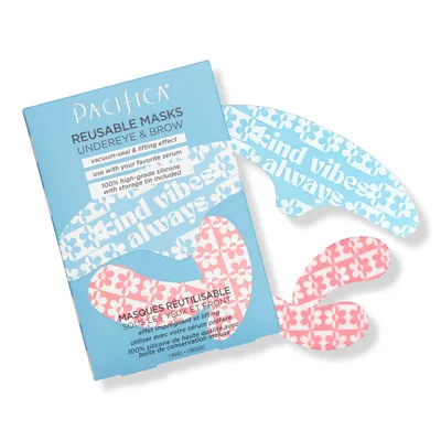 Pacifica Reusable Under Eye + Brow Mask Set