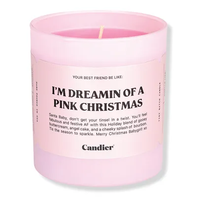 Candier I'm Dreamin of a Pink Christmas Candle