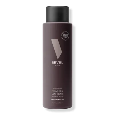 BEVEL 2-in-1 Strengthening Shampoo & Conditioner with Hemp Seed Oil