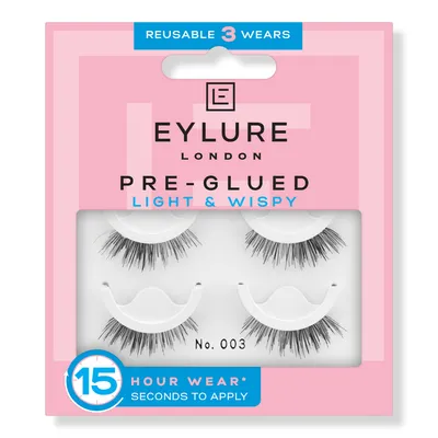 Eylure Pre-Glued Light & Wispy No. 003 Eyelashes Twin Pack