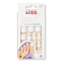 Kiss This is Classic Gel Fantasy Fake Toenails