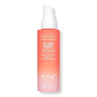 Pacifica Glow Baby Super Lit SPF 30 Face Lotion - UVA/UVB Mineral Sunscreen