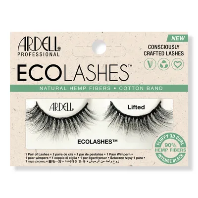 Ardell Eco Lashes in Lifted with Natural Hemp Fibers and Cotton Band