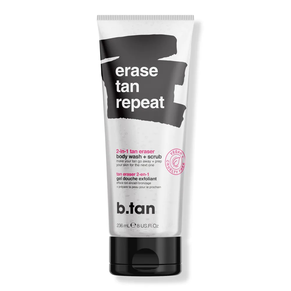 b.tan Erase Tan Repeat 2-in-1 Body Wash + Scrub