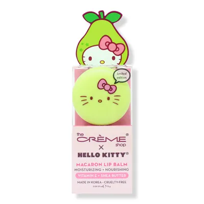 The Creme Shop Hello Kitty Macaron Lip Balm Juicy Pear