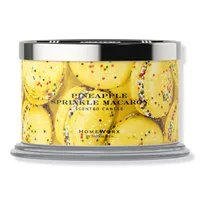 HomeWorx Pineapple Sprinkle Macaron 4-Wick Scented Candle