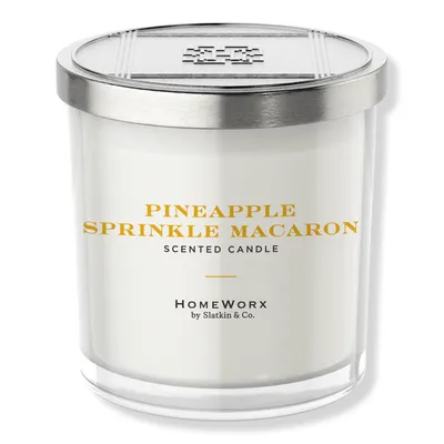 HomeWorx Pineapple Sprinkle Macaron 3-Wick Scented Candle