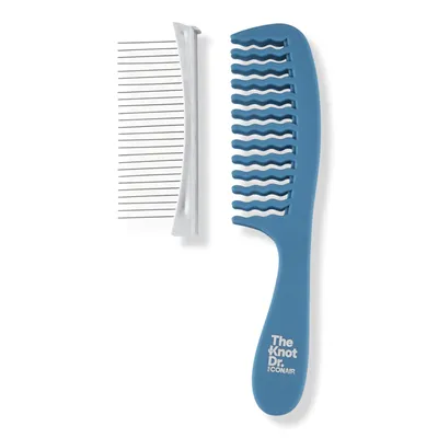 Conair Double Detangler Comb with Removable Metal Teeth