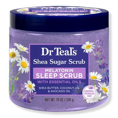 Dr Teal's Shea Sugar Body Scrub with Melatonin, Lavender and Chamomile Essential Oils