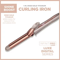 InfinitiPRO By Conair Titanium Curling Iron Luxe Series - Rose Gold