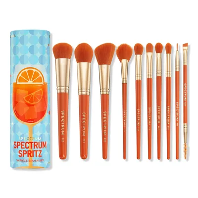 Spectrum Spritz 10-Piece Cocktail Makeup Brush Set