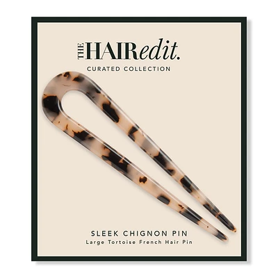 Sleek Chignon French Hair Pin - Tortoise