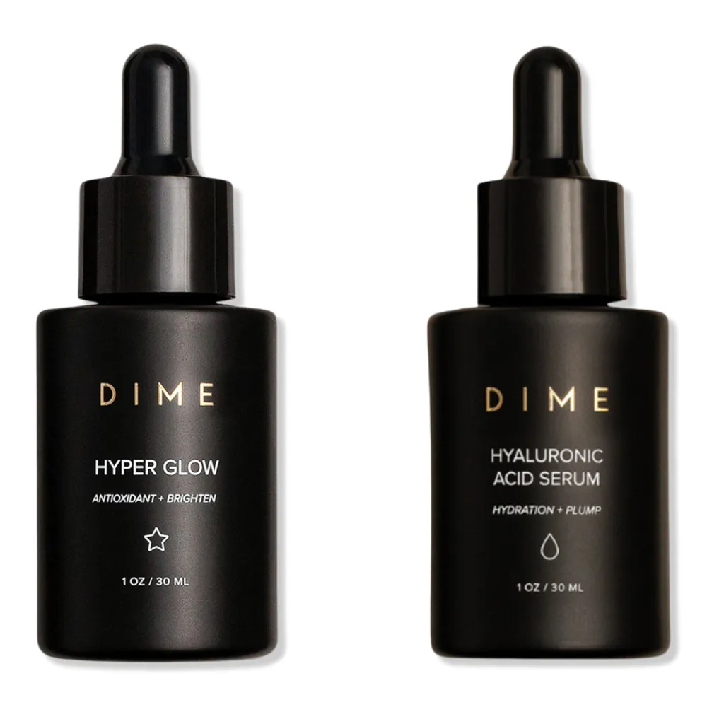 DIME Serum Set: Two-in-One Hyper Glow + Hyaluronic Acid