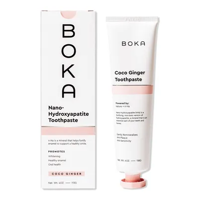BOKA Coco Ginger Nano-Hydroxyapatite (n-Ha) Natural Toothpaste