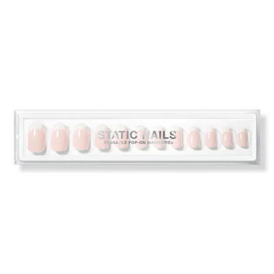 Static Nails French 75 Round Reusable Pop-On Manicures