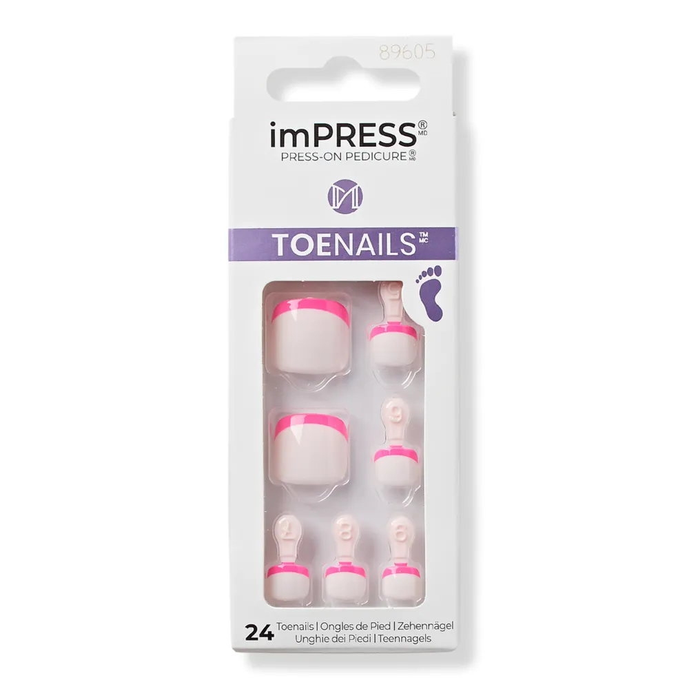 Kiss imPRESS Design Press-On Pedicure Toenails